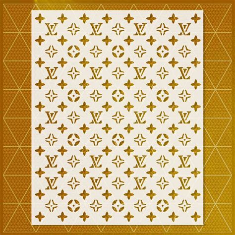 lv stencil for wall|louis vuitton stencil printable.